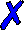 Image of a blue cross mark